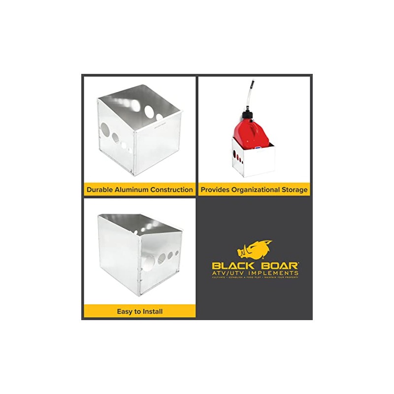 Black Boar Aluminum Single Storage Container for Enclosed Trailer |