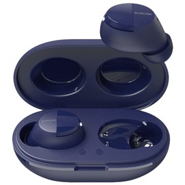 Elecom LBT-TWS12BU Wireless Earphones, Bluetooth 5.0, Fully Wireless, AAC Compatible, In-Ear Type, Blue
