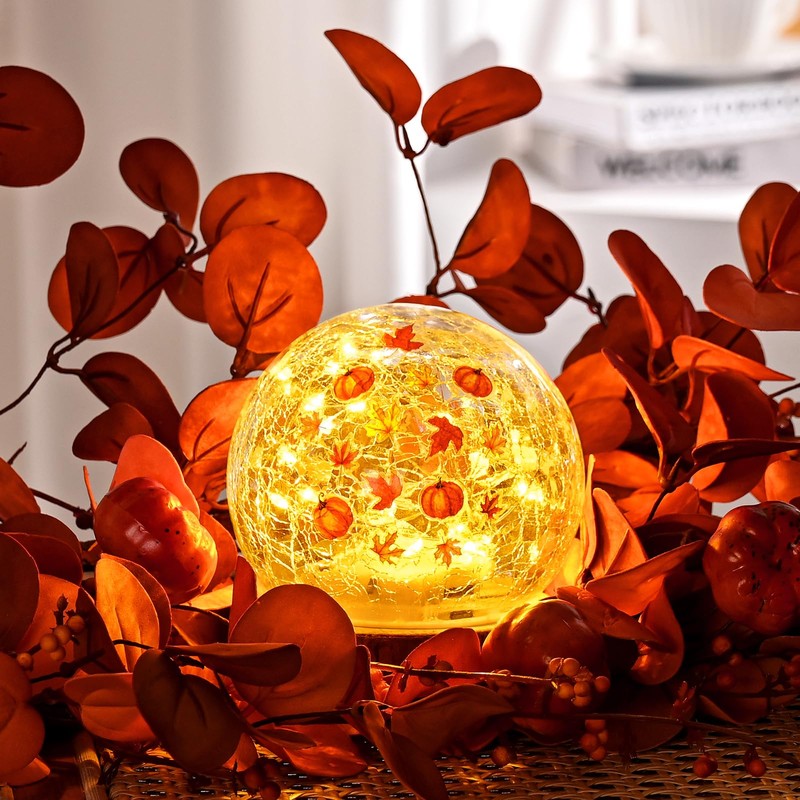 FRAMICS 2 PCS Fall Decorations for Home 4" Maple Leaves