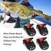 SAUYRASY 4Pcs Planer Board Zams pro Release Clips Fishing in-line
