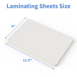 Thermal Laminating Pouches, FungLam Clear Laminating Sheets, 3 Mil Thickness Thermal Laminating Sheets, 9×11.5 Inch Laminator Sheets for Laminators, Clear Plastic Letter Size Sheets, 500 Pack.