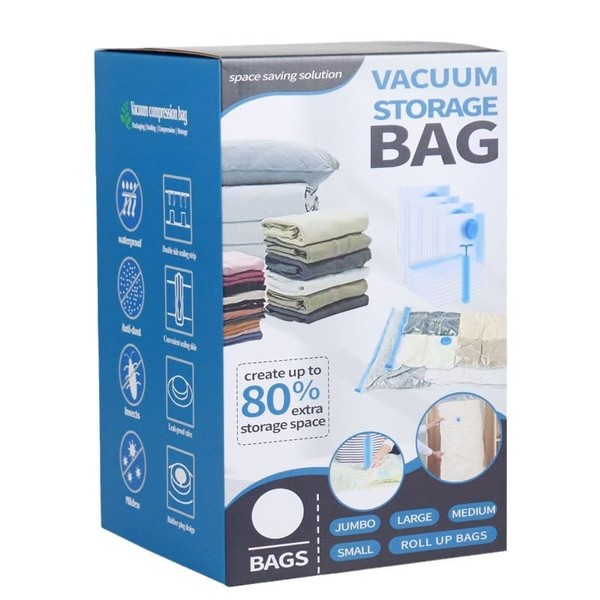 20 Pack Vacuum Storage Bags with Pump,Space Saver Bags (5