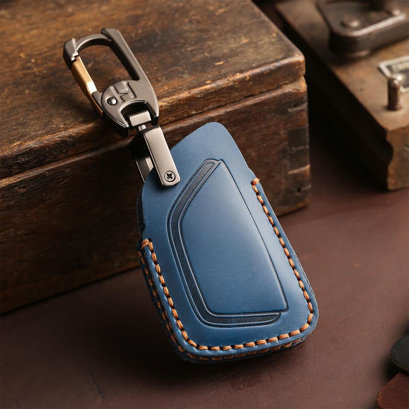 Aoocar Leather Key Fob Cover, Compatible with 2021-2025 2026 GMC