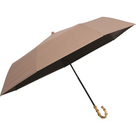 Mabu SMV-41976 Parasol, Folding Umbrella, UV Protection, 100% Umbrella, Parasol, Women's, 19.7 inches (50 cm), 7 Ribs, Flax Color, Flax Color, Rain Umbrella, Stylish, Cute, Lightweight, Japanese