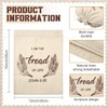 Vesici 8 Pcs Large Linen Bread Bag for Homemade Bread