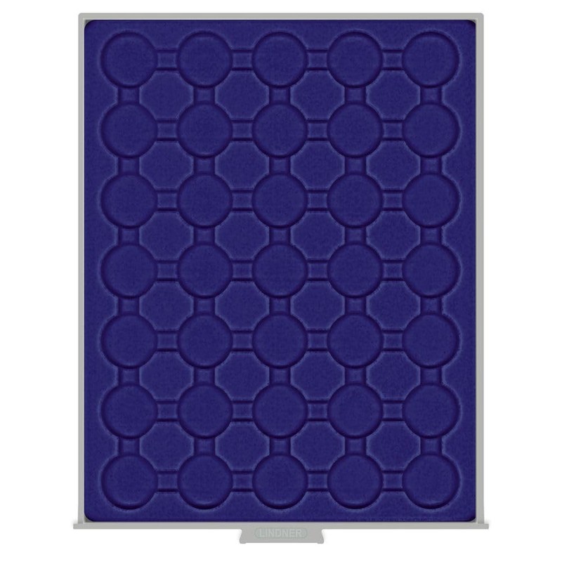 Coin box with 30 compartments of 32 mm Ø for