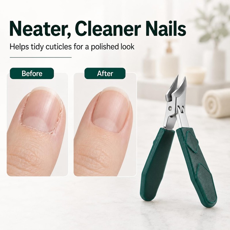 Wide Jaw Opening Anti-Splash Slanted Nail Clipper, Eagle Beak Beveled