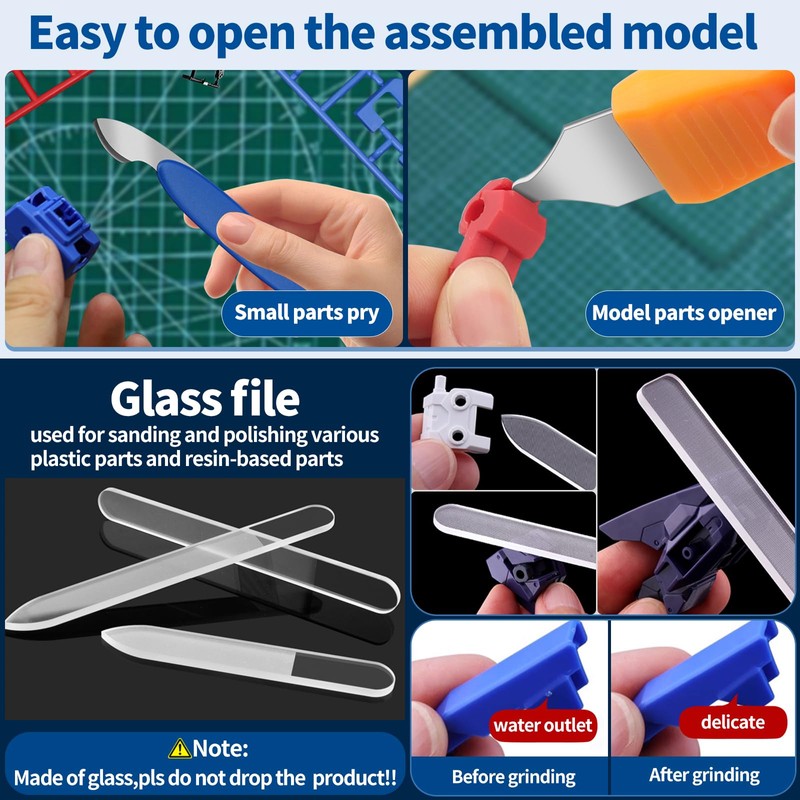 Waltool 75Pcs Modeler Basic Tools Craft Set, Hobby Modeling Tools