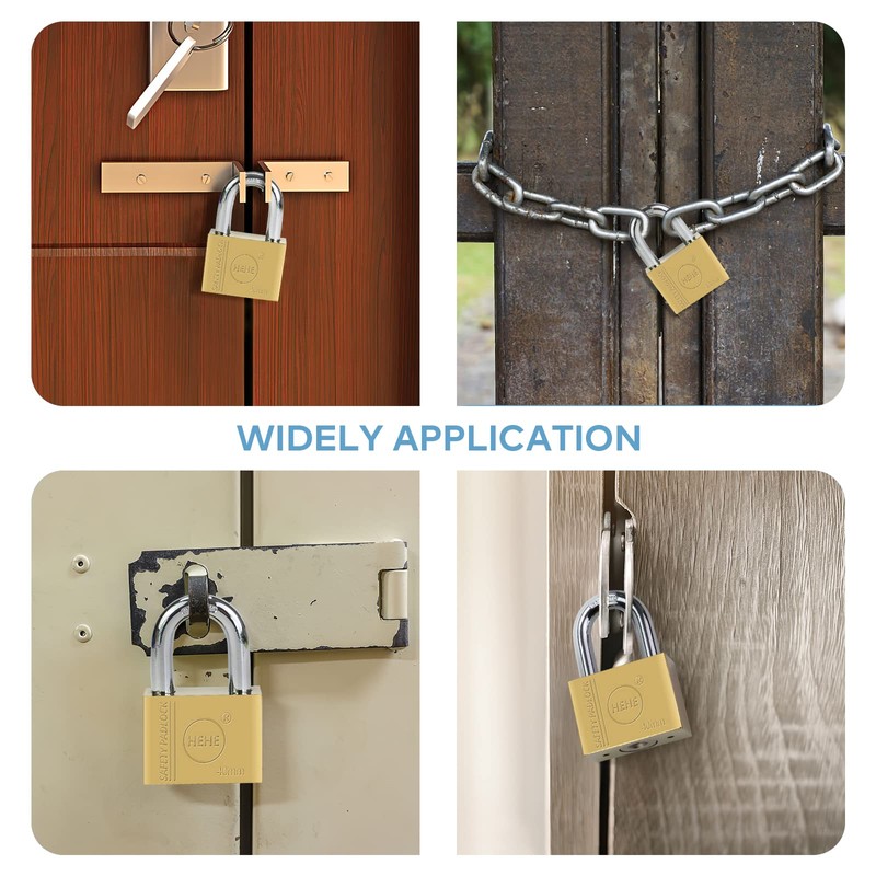 Heavy Solid Brass Padlock - 40 mm, Security Lock Home