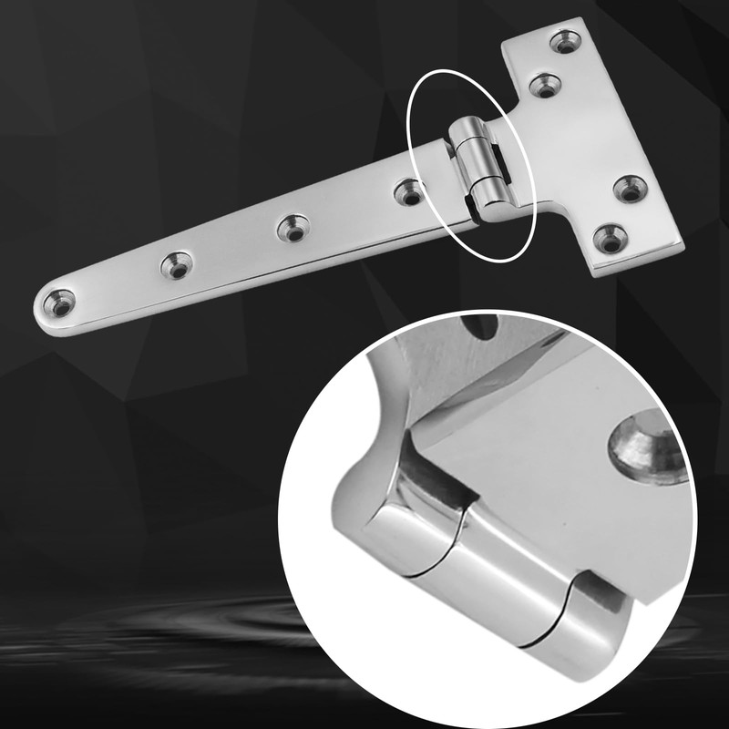 Laorde 316 Stainless Steel T Hinges Marine Grade 8'' x