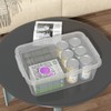 Parlynies 4-Pack Plastic Storage Containers with Latch Covers, BPA Free