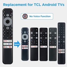New Replacement RC902V FMR1Remote Control Fit for TCL Android TV 65X925 50P725G 55C728 X925 75H720 40S330 32S330 43S434 50S434 55S434 65S434 70S430 75S434 43S446 21001 000025 85X925 No Voice Function