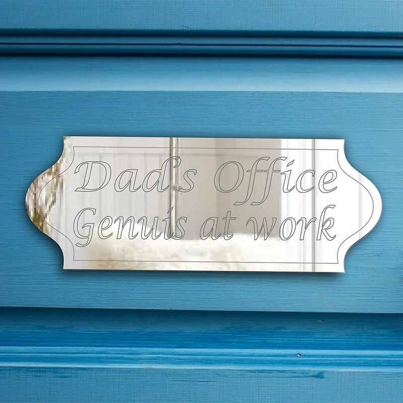 "Dad's Office" Door Sign Plaque
