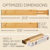 Night Tree Expandable Bamboo Drawer Dividers – Spring-Loaded Wooden Organizers