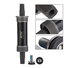 VIFER Square Taper Bottom Bracket 100 * 177mm,Steel Bicycle Parts for Tapered Spindle Crank(Black)