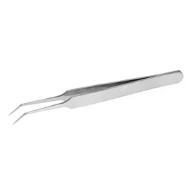 ZJchao Eliminar acné espinilla y comedone Extractor del acné Acero Inoxidable Recto/Curvo Set de Pinzas de espinilla Profesional Remover Mancha Facial Espinilla Comedone Extractor Herramienta(#2)