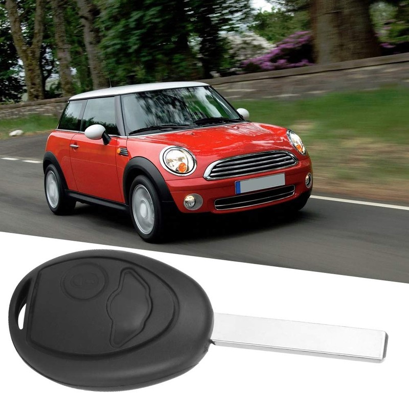 Key Fob Case, Key Shell, 2 Buttons Black Car Remote