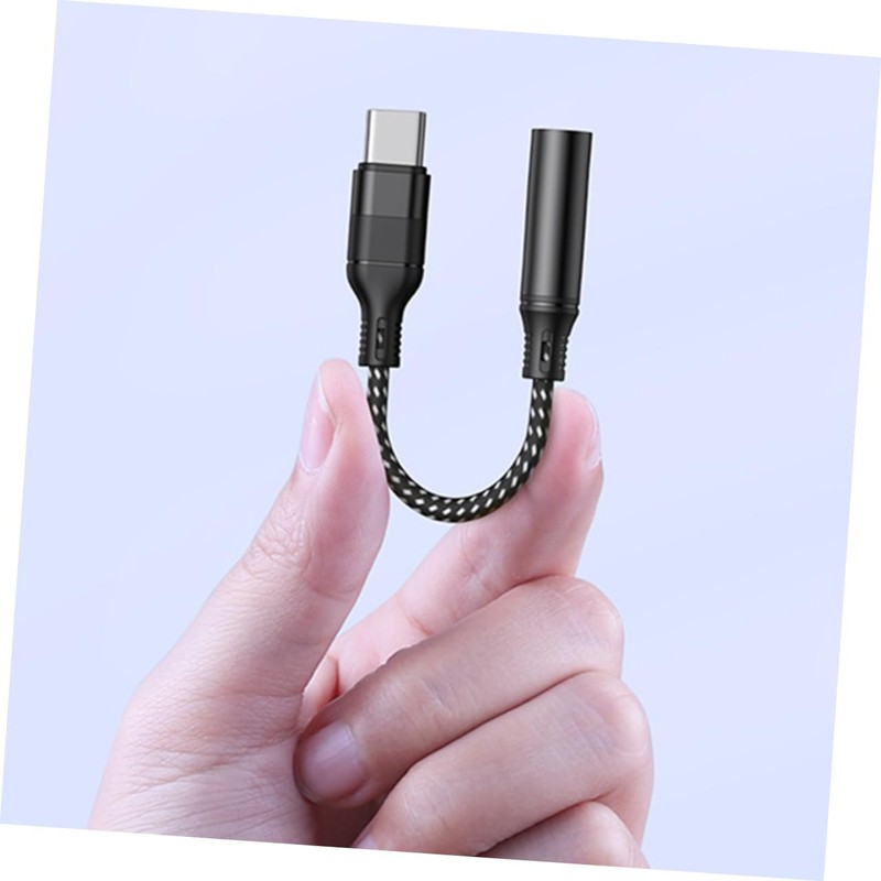 LABRIMP USB C to Headphone Adapter Durable Aux USB C