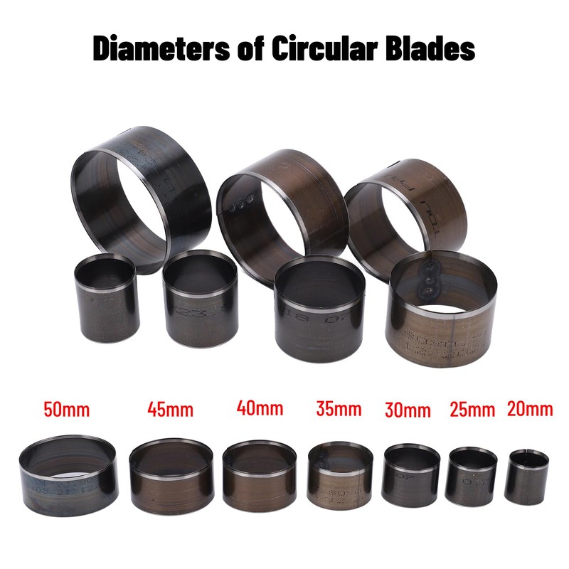 7 Pieces Round Leather Punch Tool, Round Hole Punch, High