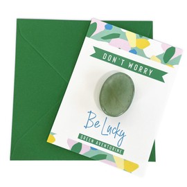 Green Aventurine Worry Stone Anxiety Relief Crystal Gift Luck Farewell Stocking Filler