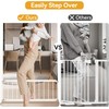 Dog Gate Indoor,18"-45" Extra Wide Metal Short Dog Gate to