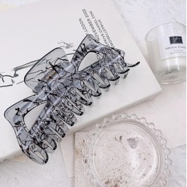 4PCS Large Hair Claw Clips for Women, Acrylic Big Hair Clips for Thick Thin Hair Strong Hold, Hair Accessories for Girls (5.5" 4-Pack)