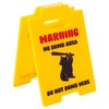 Funny Warning Caution Sign, 5.1x4in Acrylic Do Not Dumb Here