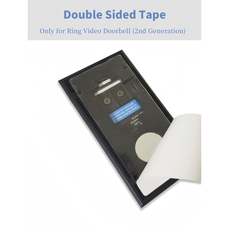 Qjin Double Sided Tape for Ring Video Doorbell (2nd Generation),