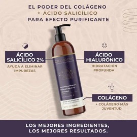 Gel Limpiador Facial Anti Imperfecciones Collagenic Con Acido Salicílico Colágeno Hidrolizado y Ácido Hialurónico para todo tipo de piel