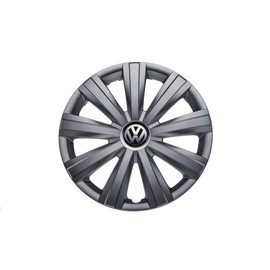 Genuine OEM VW Single Hubcap Jetta-Sedan 2011-2014, Cover Fits 15-Inch Wheel, 5C0-601-147-QLV