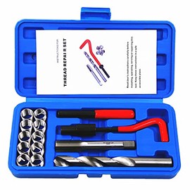 BestsQ Pack of 14 Thread Repair Kit Drill Helicoil Repair Kit Compatible Hand Tool Set for Car Repair Size: M14 x 1.25
