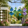Shimmerz Cyclone Small Green Wind Spinner Hanging Garden Ornament Crystal