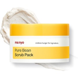 ma:nyo Pure Bean Scrub Pack - Exfoliante facial diario, exfoliante suave y cuidado de los poros (100 g) - Hidratación y suavidad