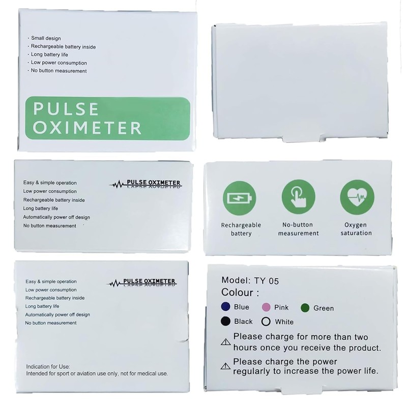 pulse oximeter rechargeable finger heart rate monitor Accurate measurement of