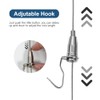 Adjustable Picture Hanging Wire Kit, 4.9ft (1.5m) Picture Rail Hanging