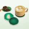 Agate Drink Coasters Set of 4, Natural Stone Coaster for