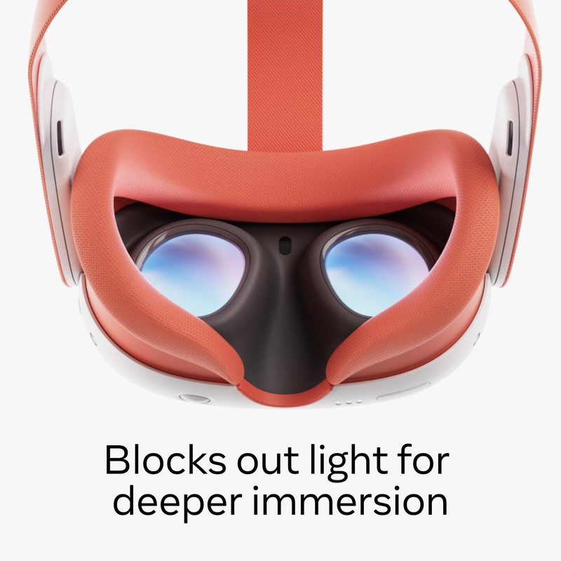 Meta Quest 3 接顔部 & ヘッドストラップ(ブラッドオレンジ)