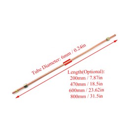 Air Compressor Tube, 200mm Air Compressor Exhaust Tube 6mm Diameter Air Pump Spare Replacement Part for Air Compressor