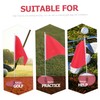 Gatuida 1 Set Golf Practice Flag Golf Hole Cup Tray