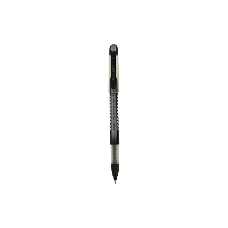 BAZIC Taylor Black Color Rollerball Pen (3/Pack)