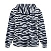 Kathyboom Zebra Print Women's Causal Hoodies Zip Up Jackets Long