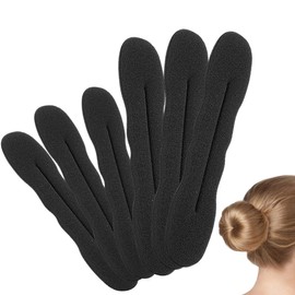 Set of 6 Hair Bun Maker (3 x Large + 3 x Small) - Bun Pillow for Quick and Easy Hairstyles - Hairstyle Aid for Voluminous Hair Bun Maker and Bun Pillow Small for All Hair Types