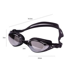 Gafas de natación con tapones auditivos siameses, PUBAMALL protección UV Antivaho sin fugas para hombres adultos Mujeres