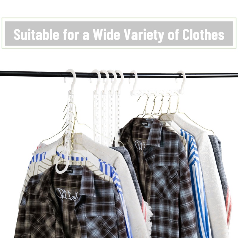 Mr. Pen- Space Saving Hangers for Clothes, 20 pcs, White,