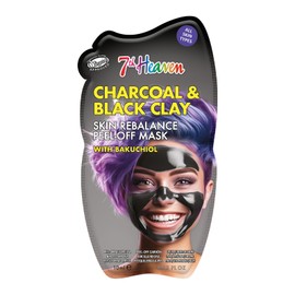 7th Heaven 7th Heaven Charcoal Clay Peel Off Face Mask with Bakuchiol, Skin Rebalance Vegan Peel Off Mask - Genuine 7th Heaven Face Masks Skincare