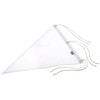 Light (Lite) Golf Course Supplies Nylon Solid Triangle Flag White