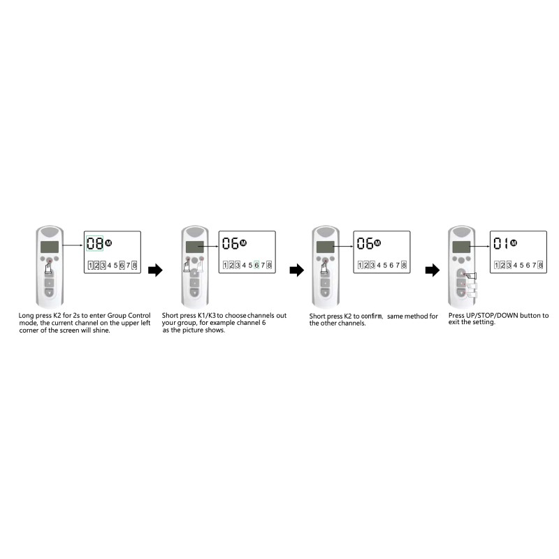 ALPINA ALPHA ALPINA WISTAR Roller Shade Remote Control 433.92 Mhz