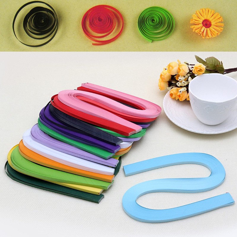 FUNCOCO Note Paper, Quilling Paper Strips 5 Mm, Quilling Paper
