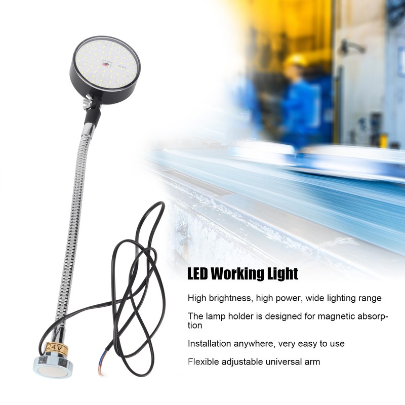 Magnetic Base Lamp High Brightness Alloy Steel Flexible Gooseneck Work