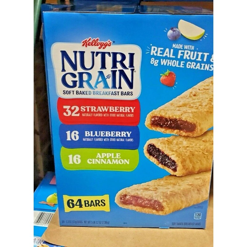 Kellogg's 2 PACK KELLOGG'S NUTRI GRAIN SOFT BAKED BREAKFAST BARS